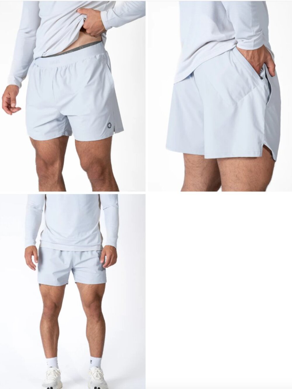 Haus Essential Shorts 5" Inseam w/ Liner - Light Blue